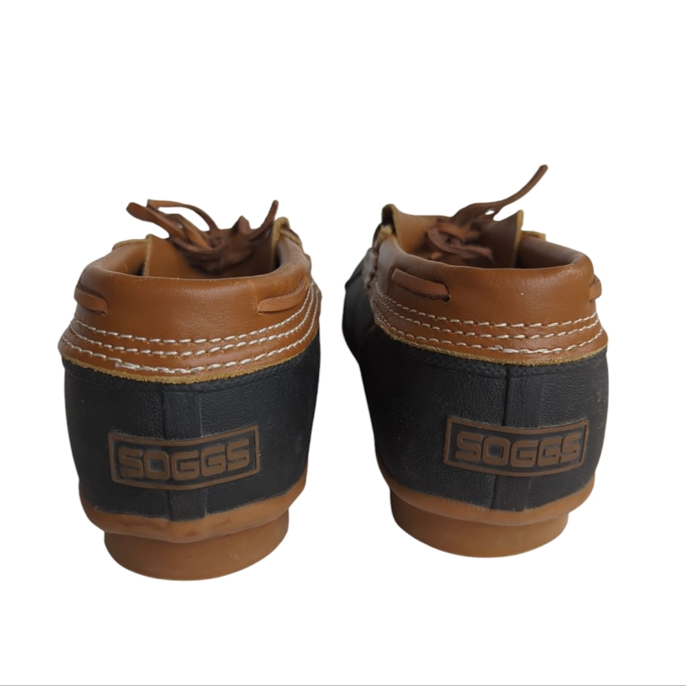 Soggs Thinsulate Slip On Duck 4 Season Water Rubber Low Cut Boots 8 Brown - Picture 7 of 16